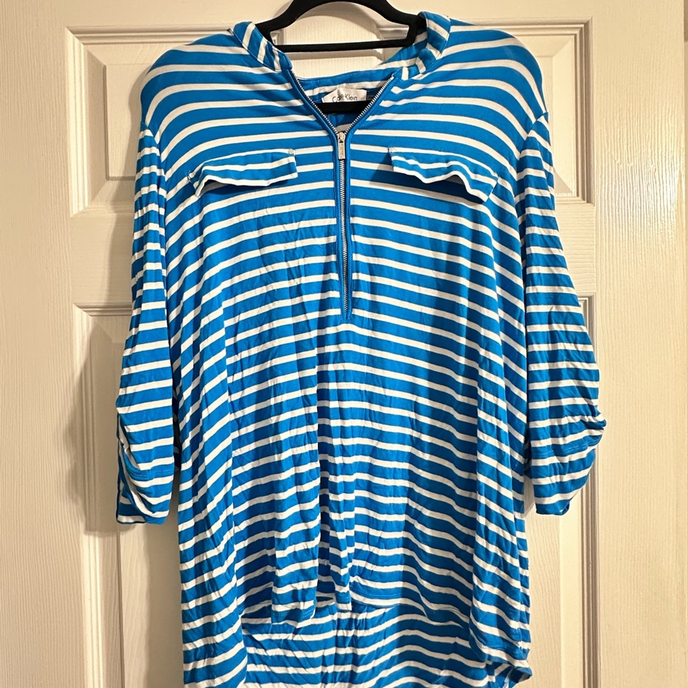 Women’s Calvin Klein striped shirt size 1X